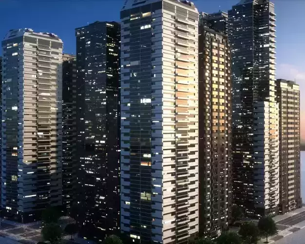 City Block Type B26 3D model