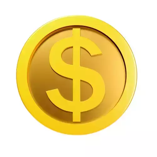 Stylized Dollar Coin