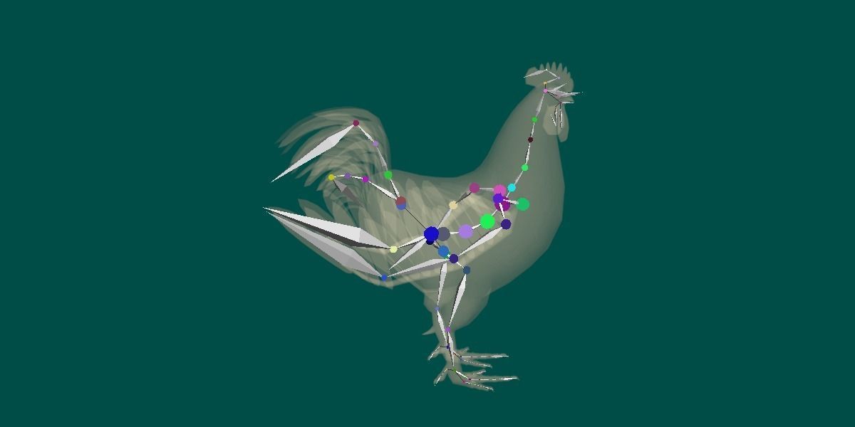 Rooster 3D model_2