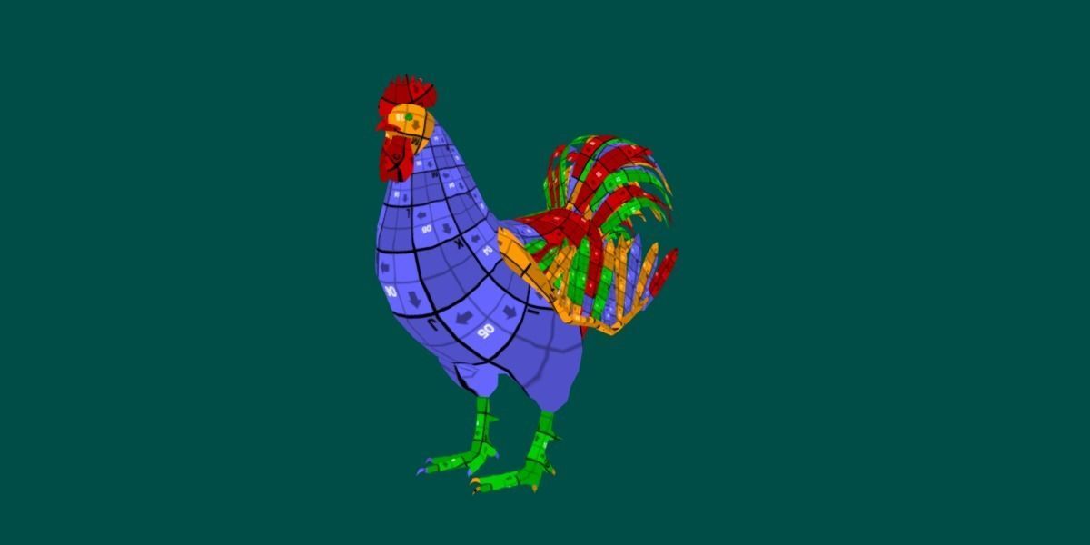 Rooster 3D model_4