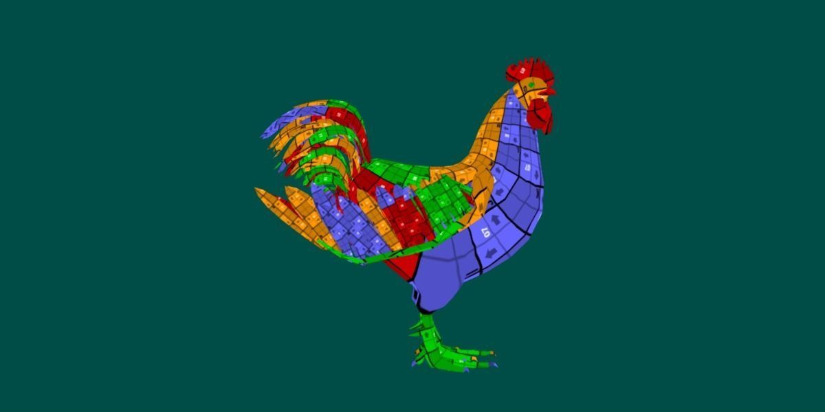 Rooster 3D model_5