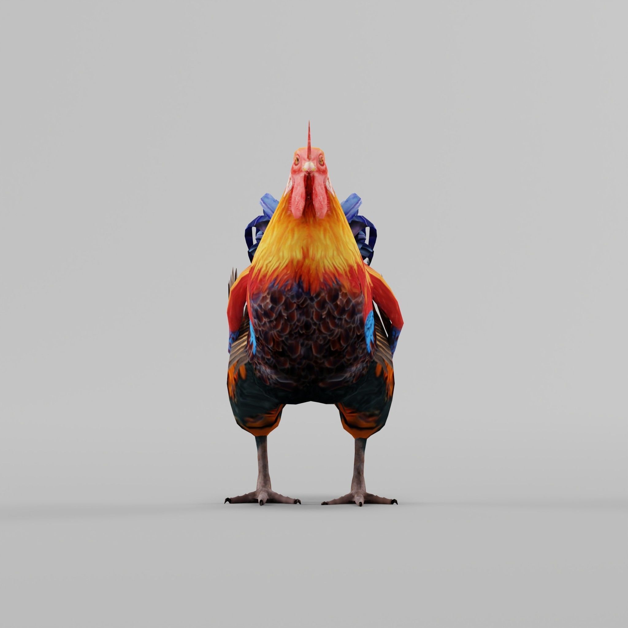 Rooster 3D model_15