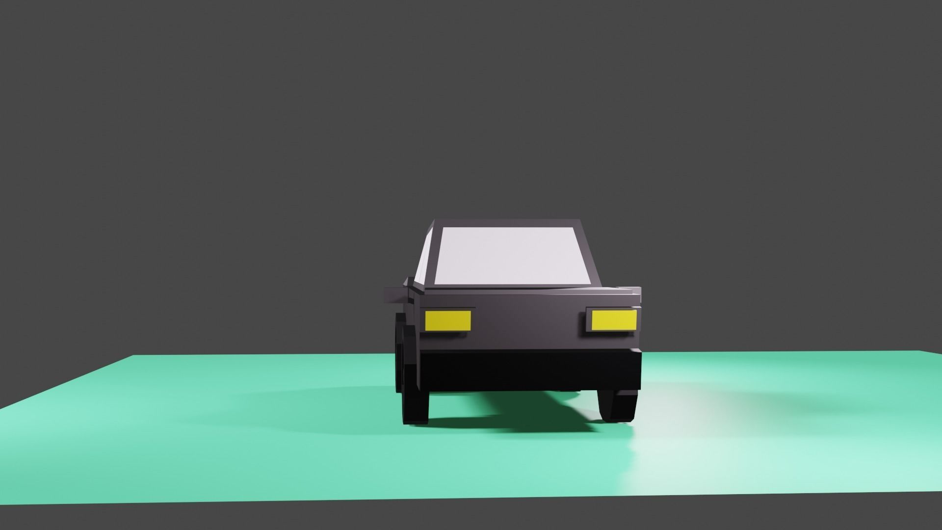 Lowpoly Car  Low-poly 3D model_2
