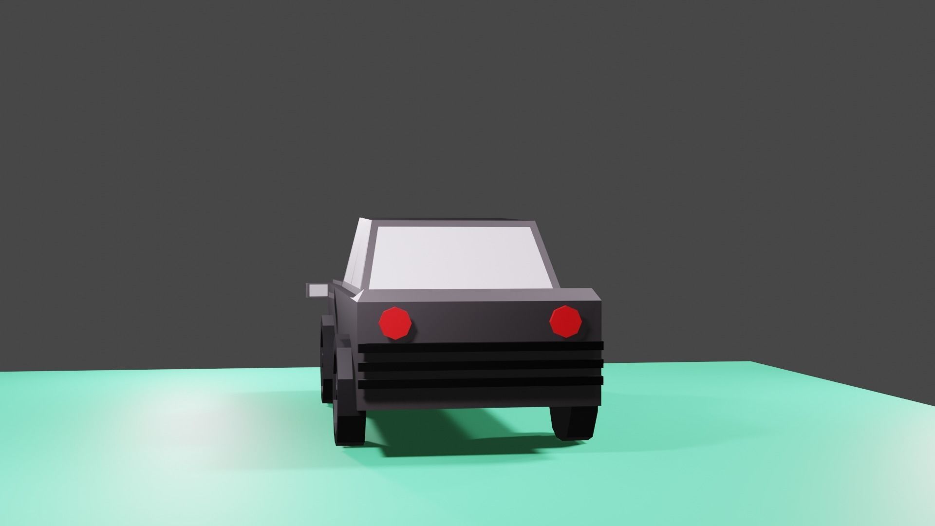 Lowpoly Car  Low-poly 3D model_8