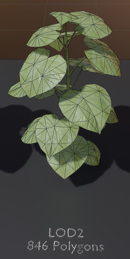 Empress-Tree 2 Meters Version Low-poly 3D model_5