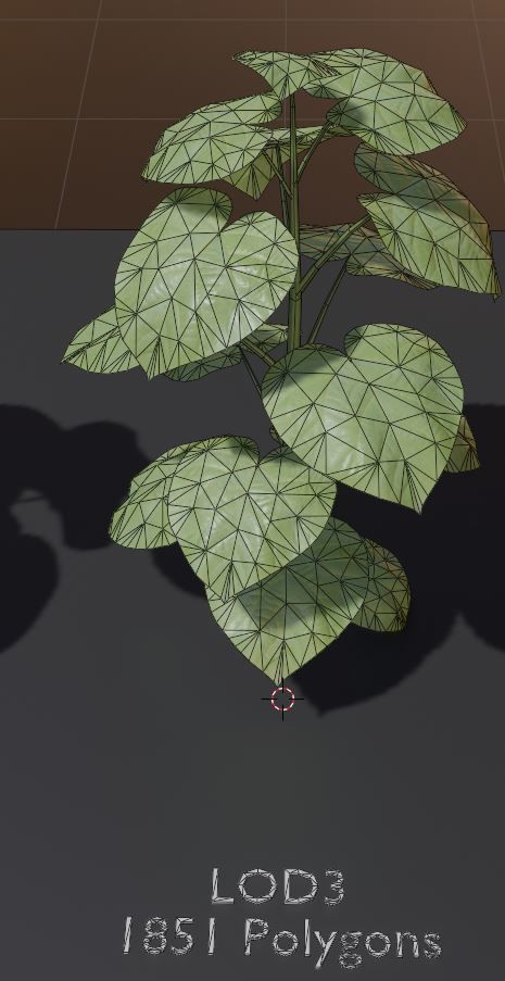 Empress-Tree 2 Meters Version Low-poly 3D model_4