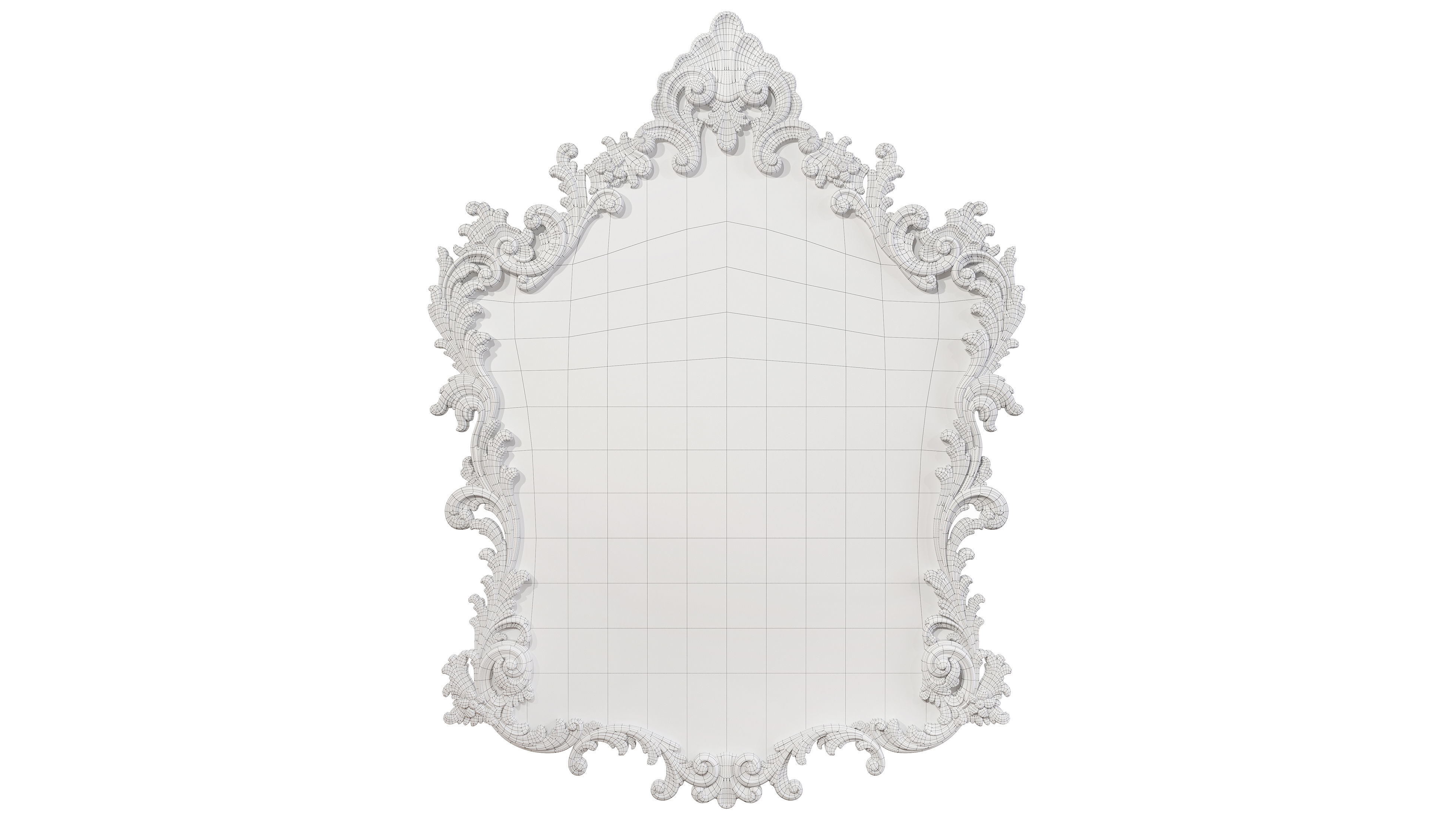 Classic mirror 004 3D model_8