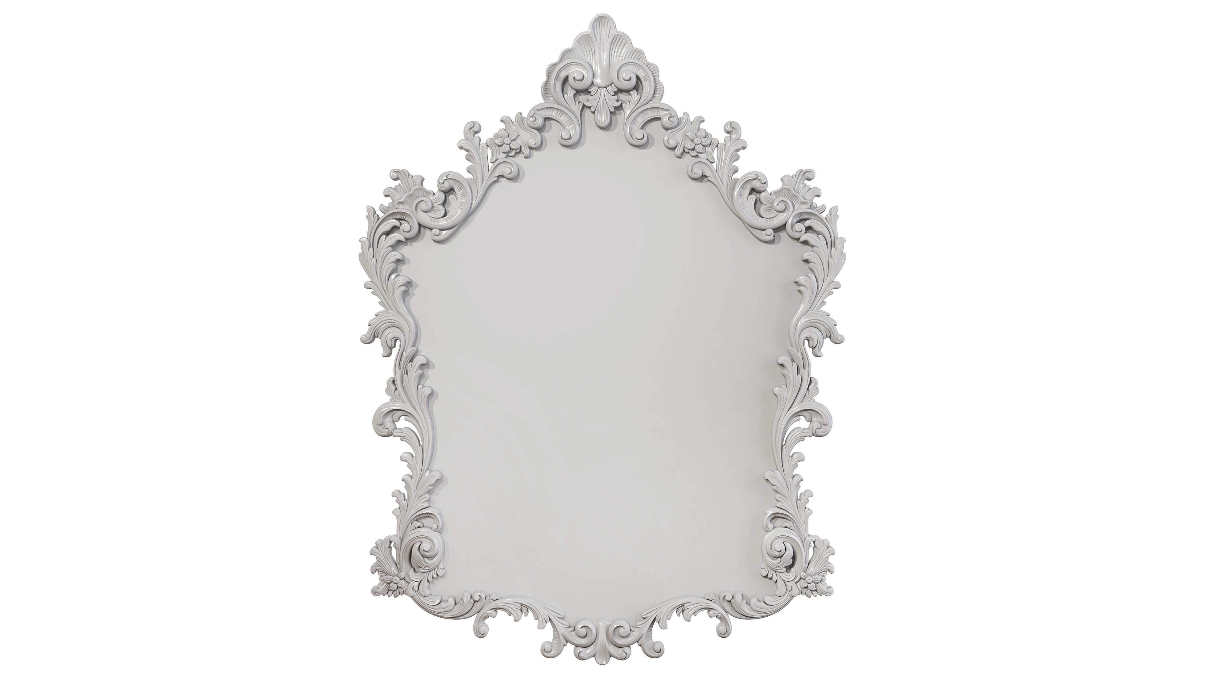 Classic mirror 004 3D model_6