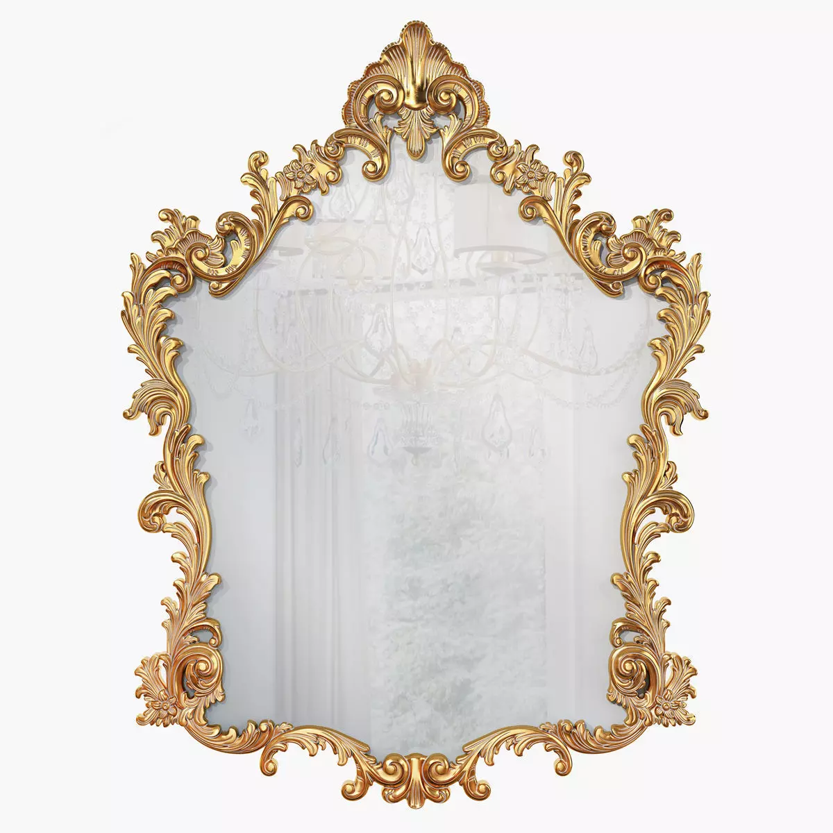 Classic mirror 004 3D model_0