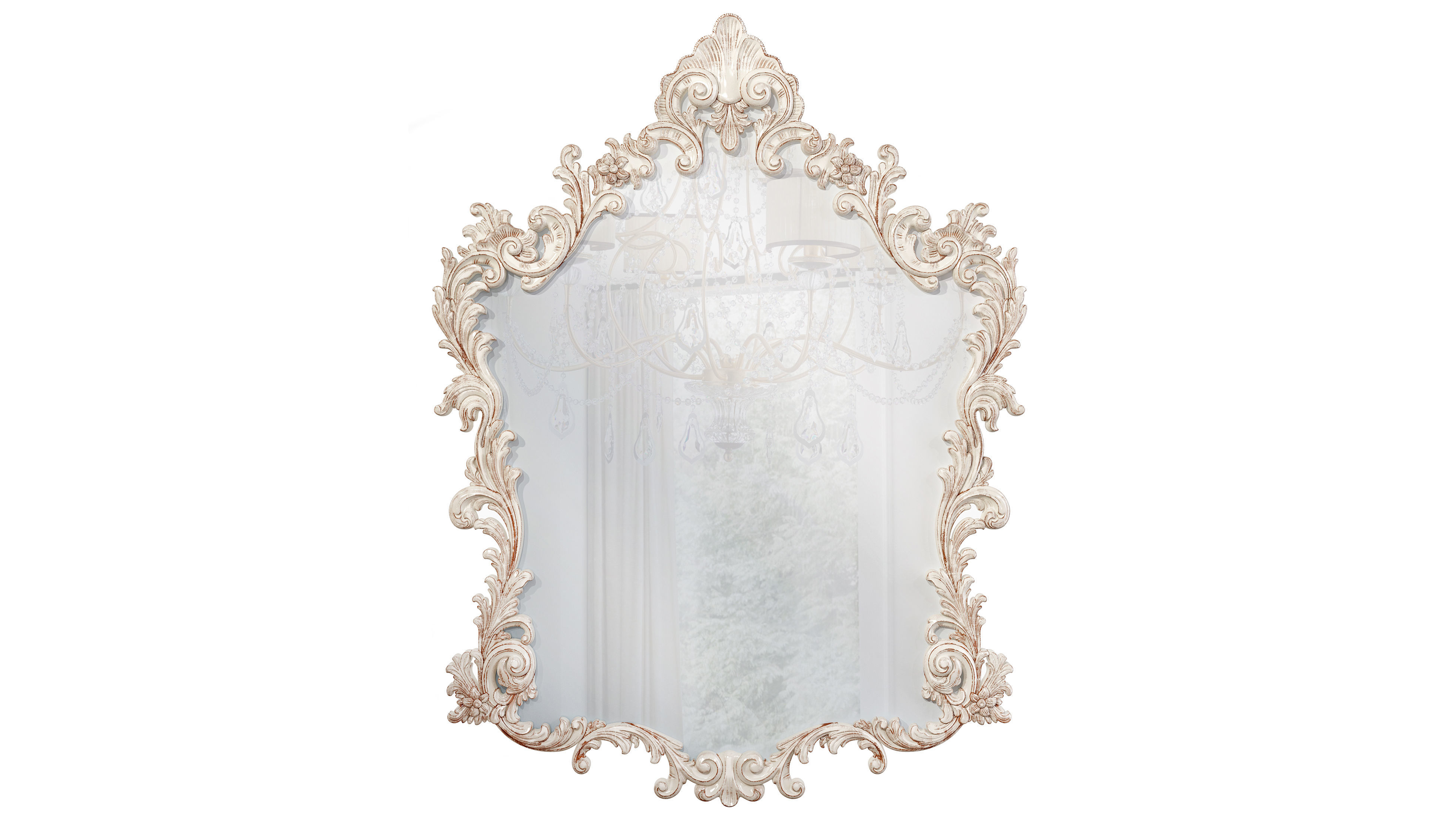 Classic mirror 004 3D model_2