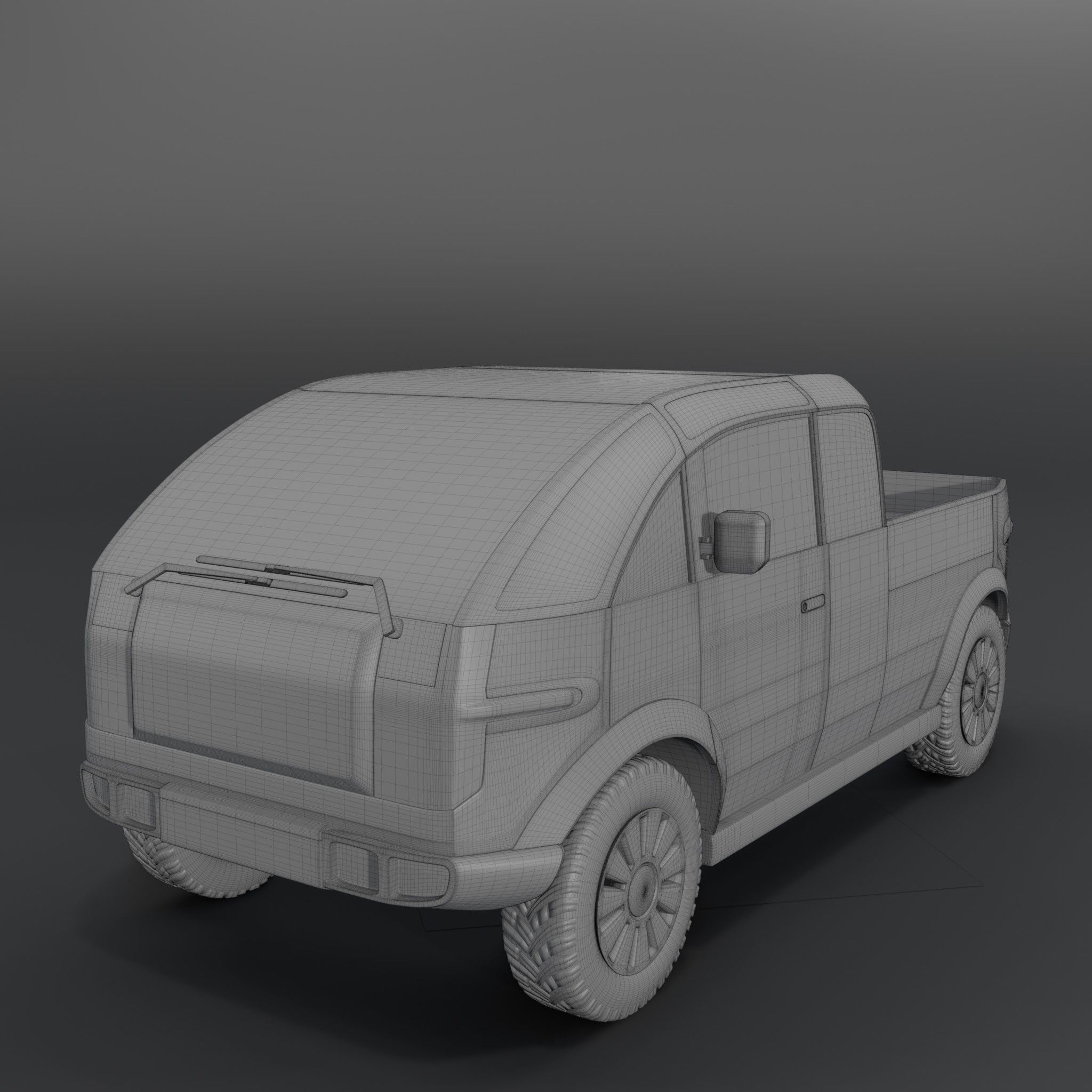 Canoo Pickup Brown 3D model_5