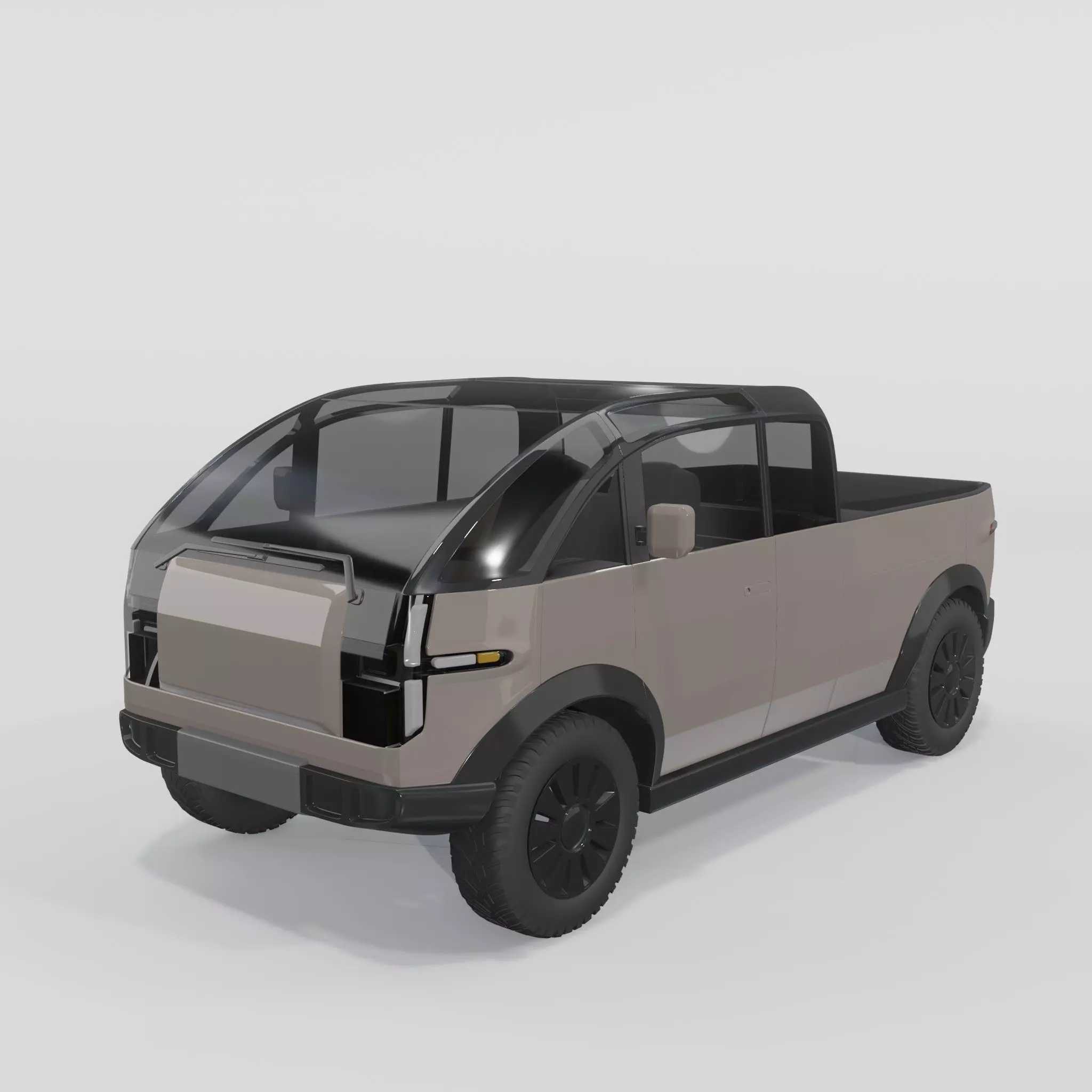 Canoo Pickup Brown 3D model_0
