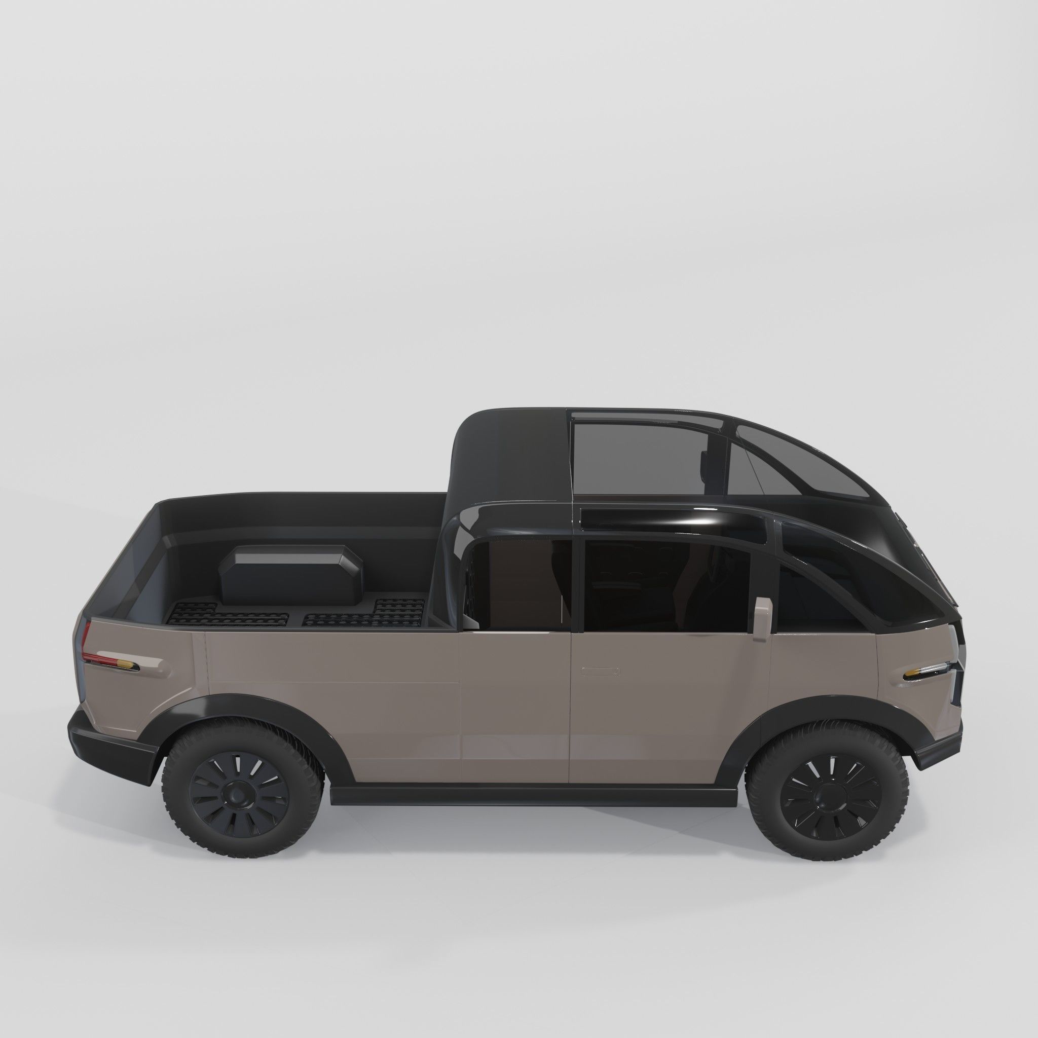 Canoo Pickup Brown 3D model_3
