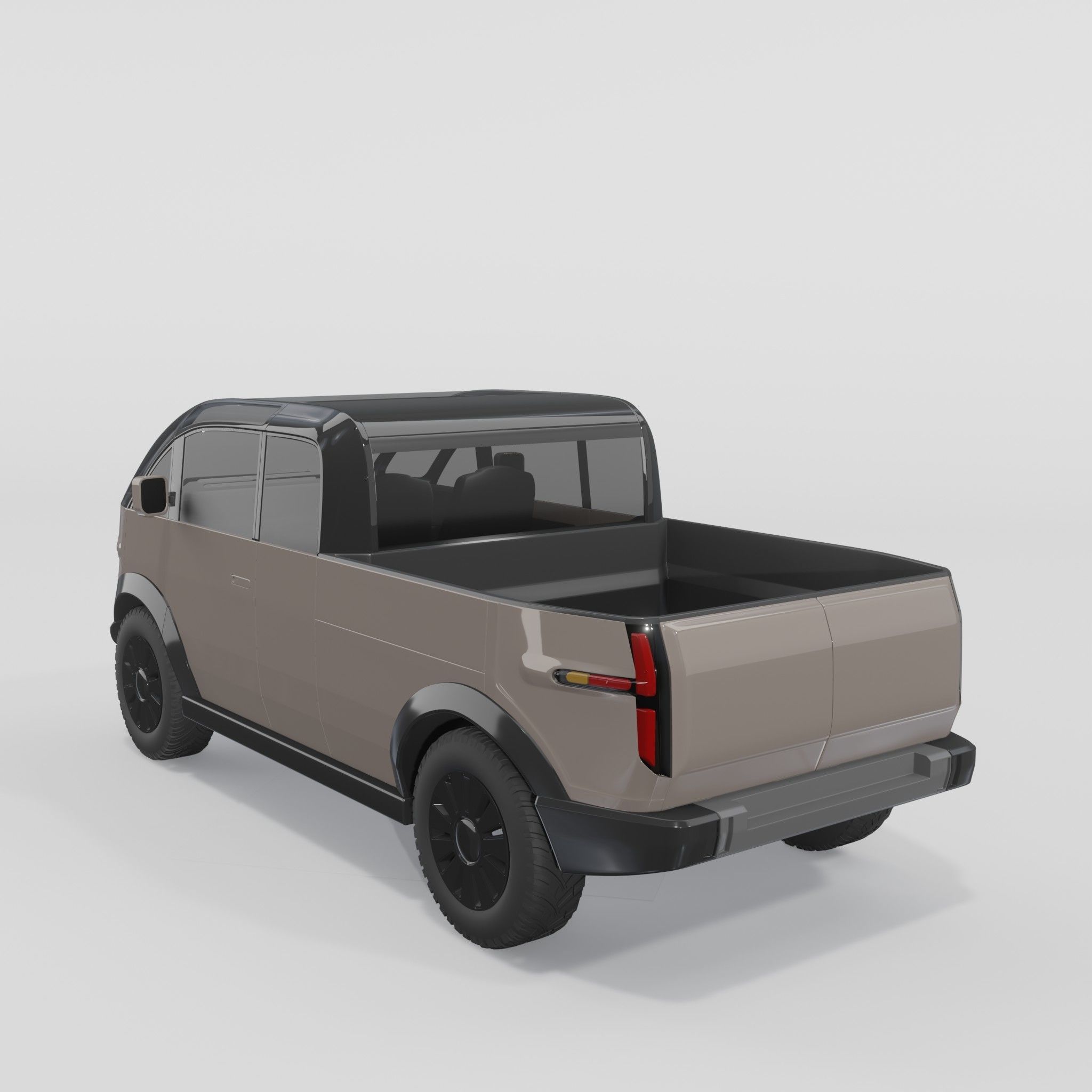 Canoo Pickup Brown 3D model_1