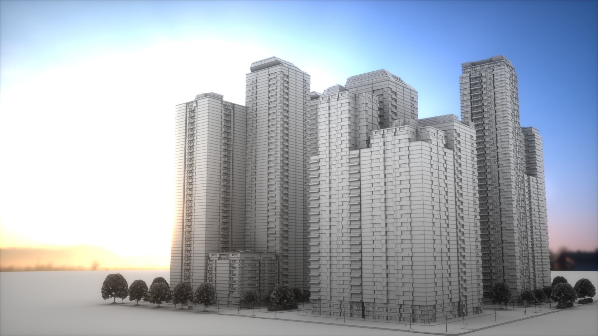 City Block Type B23 3D model_9