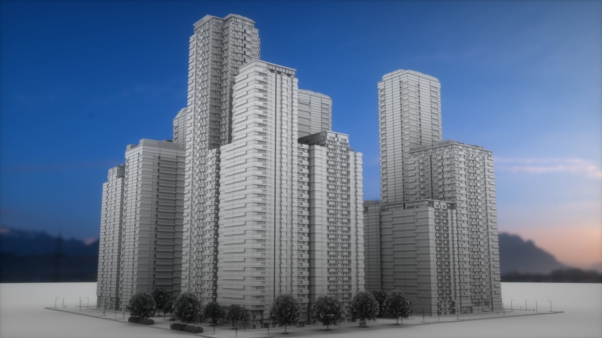 City Block Type B23 3D model_10