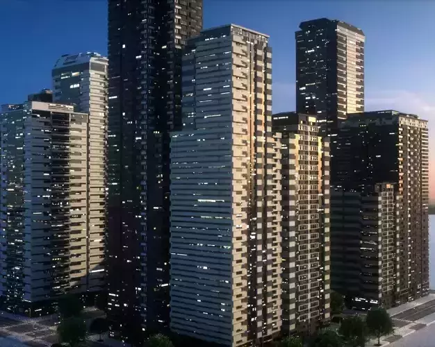 City Block Type B23 3D model
