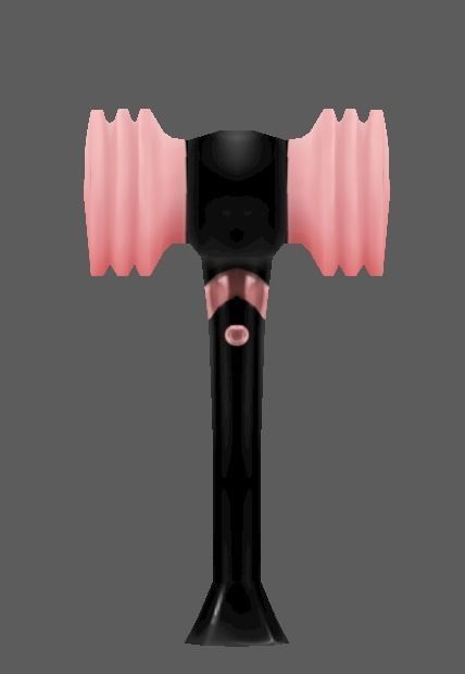 blackpink lightstick game lowpoly Low-poly 3D model_1