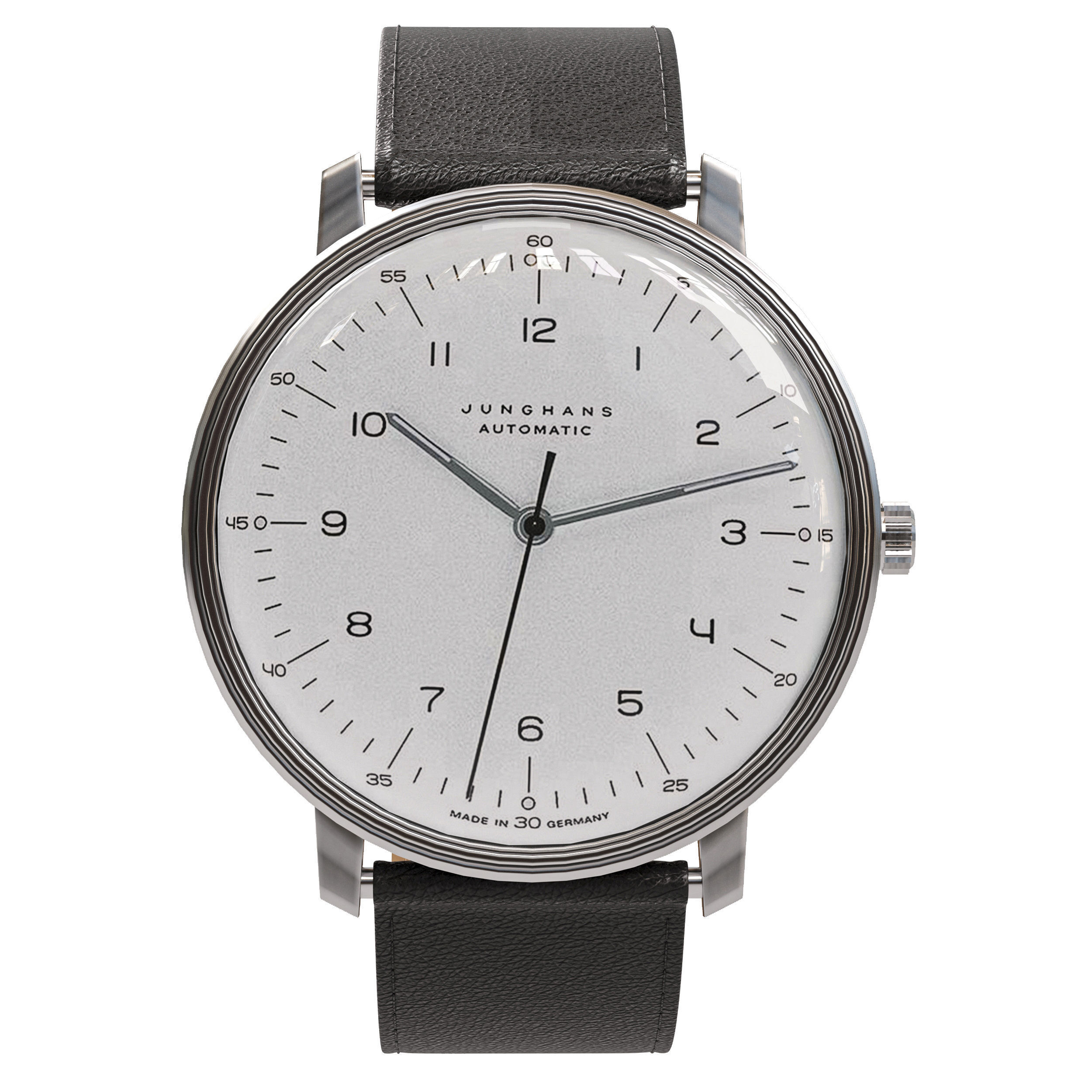 junghans Max Bill Automatic Watch 3D model_1