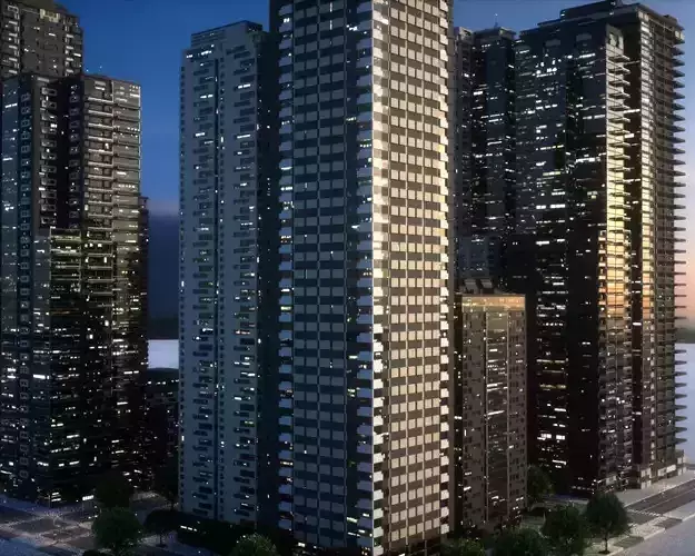 City Block Type B22 3D model