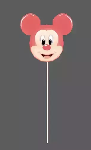 Balloon mickey lowpoly game Low-poly 3D model