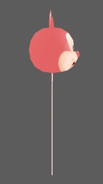 Balloon mickey lowpoly game Low-poly 3D model_2