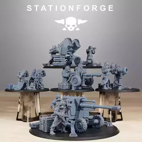 GrimGuard Battle Weapons  3D print model