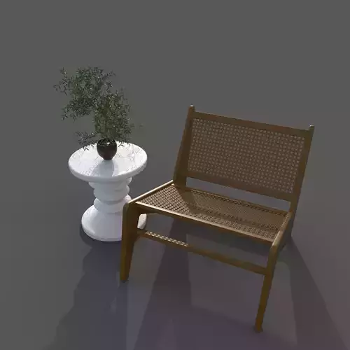 chair and coffee table