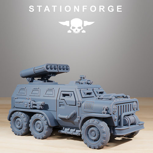 GrimGuard Armored Vehicle 3D print model 3
