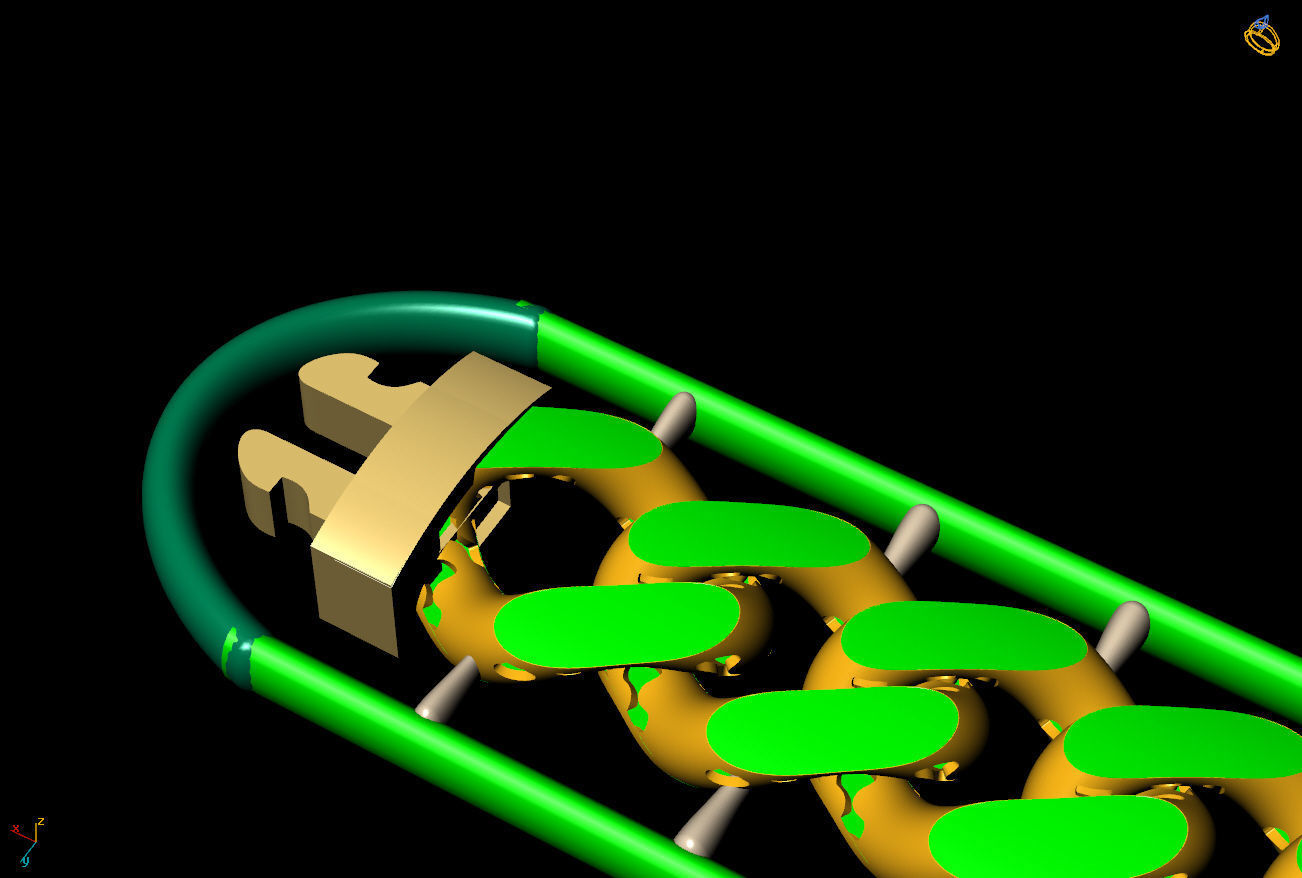 9 MM 18 CM  CUBAN LINK CHAIN FOR BRACELET OR NECKLACE 3D print model_7