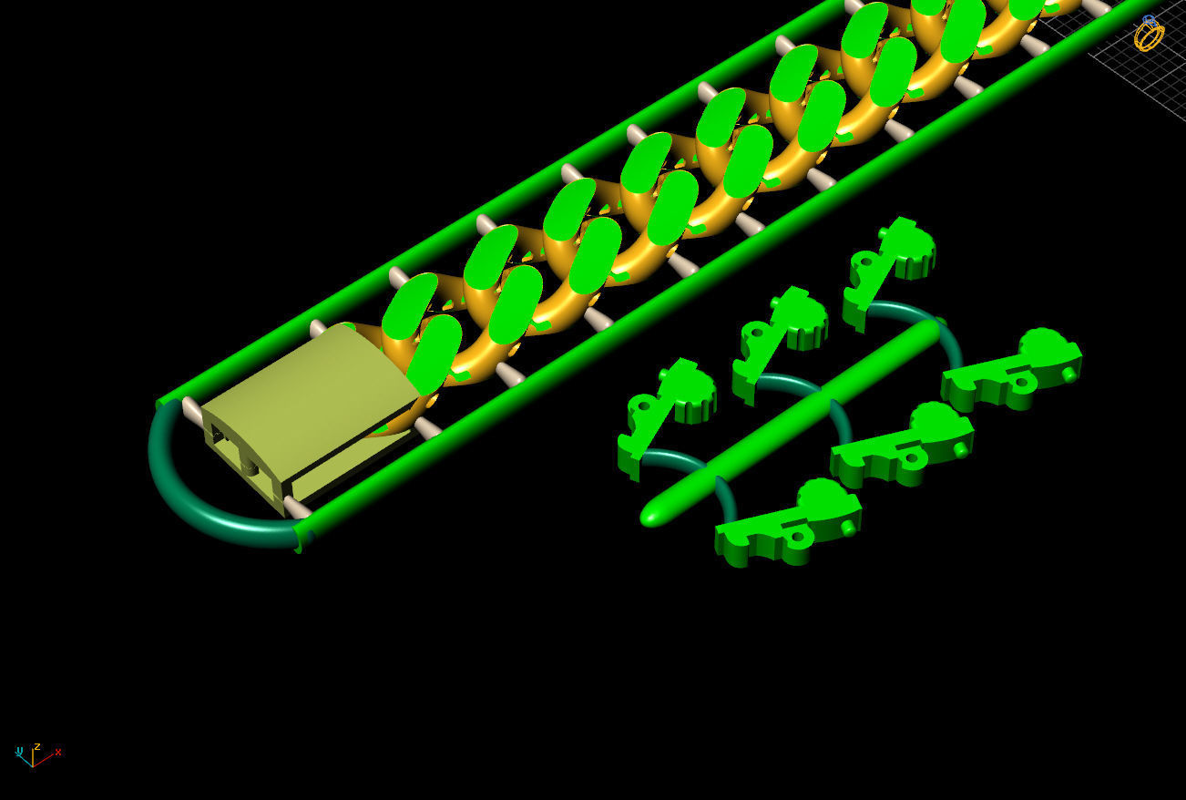 9 MM 18 CM  CUBAN LINK CHAIN FOR BRACELET OR NECKLACE 3D print model_1