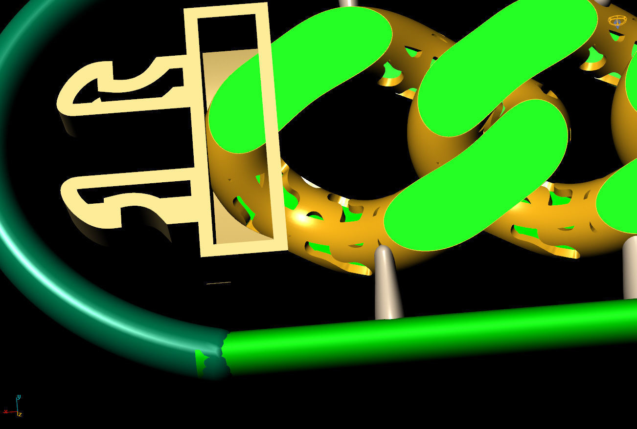 9 MM 18 CM  CUBAN LINK CHAIN FOR BRACELET OR NECKLACE 3D print model_2