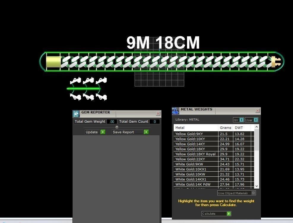 9 MM 18 CM  CUBAN LINK CHAIN FOR BRACELET OR NECKLACE 3D print model_8