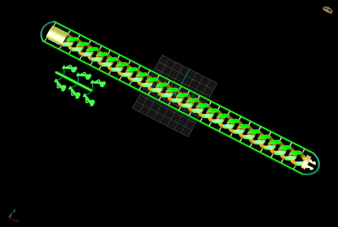 9 MM 18 CM  CUBAN LINK CHAIN FOR BRACELET OR NECKLACE 3D print model_6