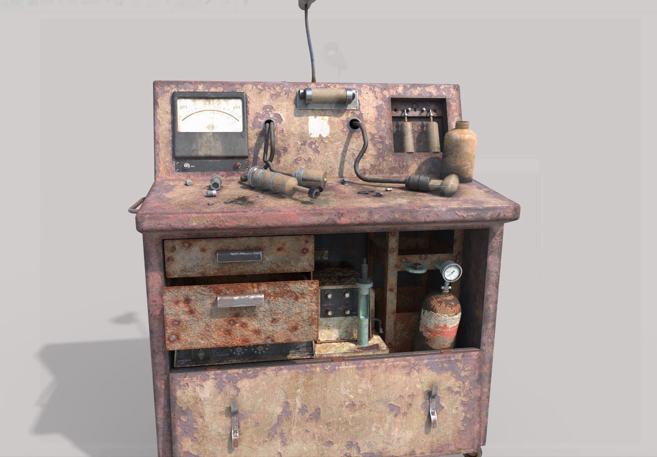 Abandoned Sanatorium Equipments 01 3D model_3