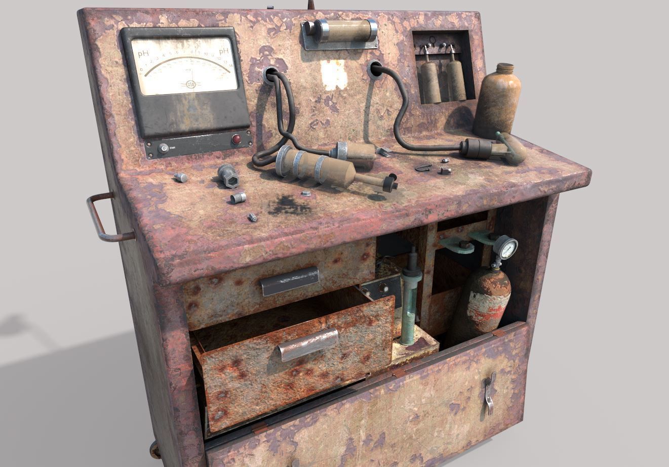 Abandoned Sanatorium Equipments 01 3D model_4
