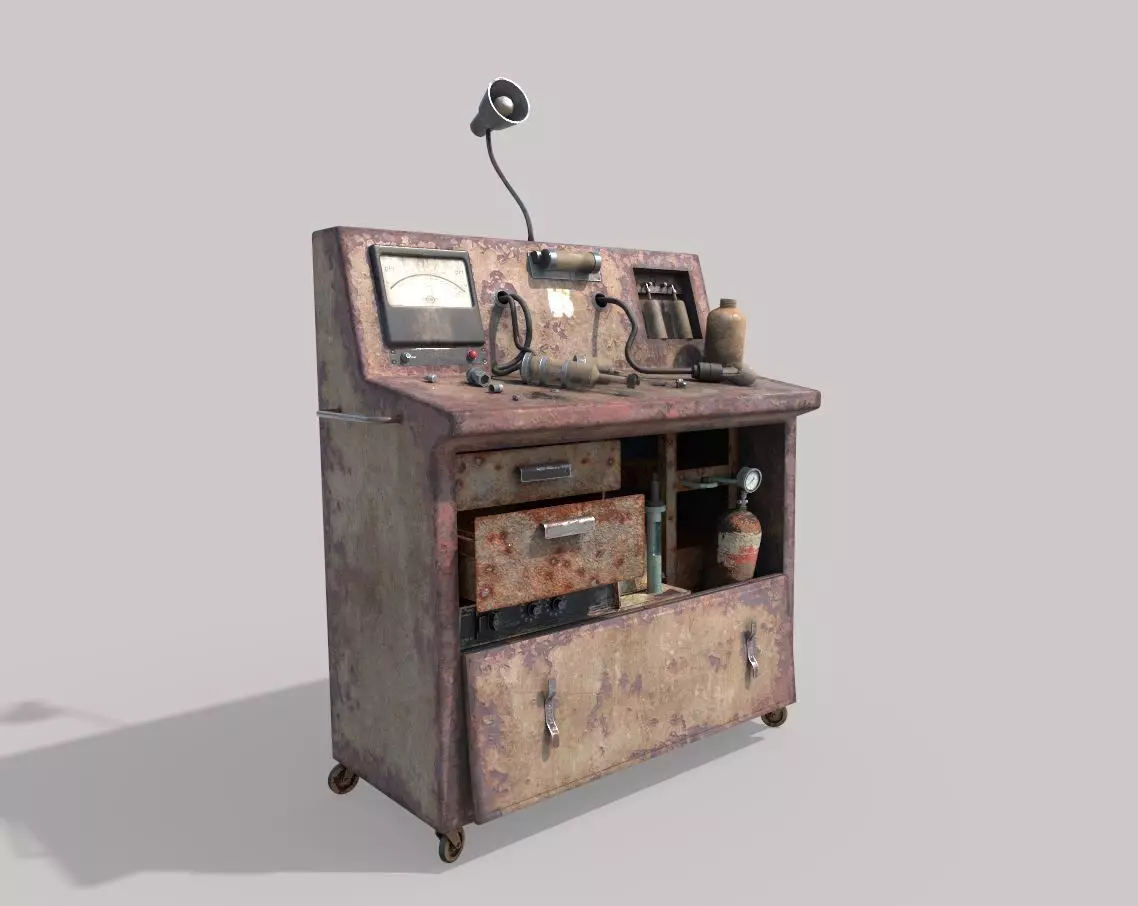 Abandoned Sanatorium Equipments 01 3D model_0