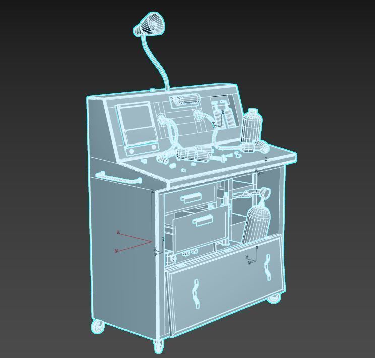 Abandoned Sanatorium Equipments 01 3D model_14