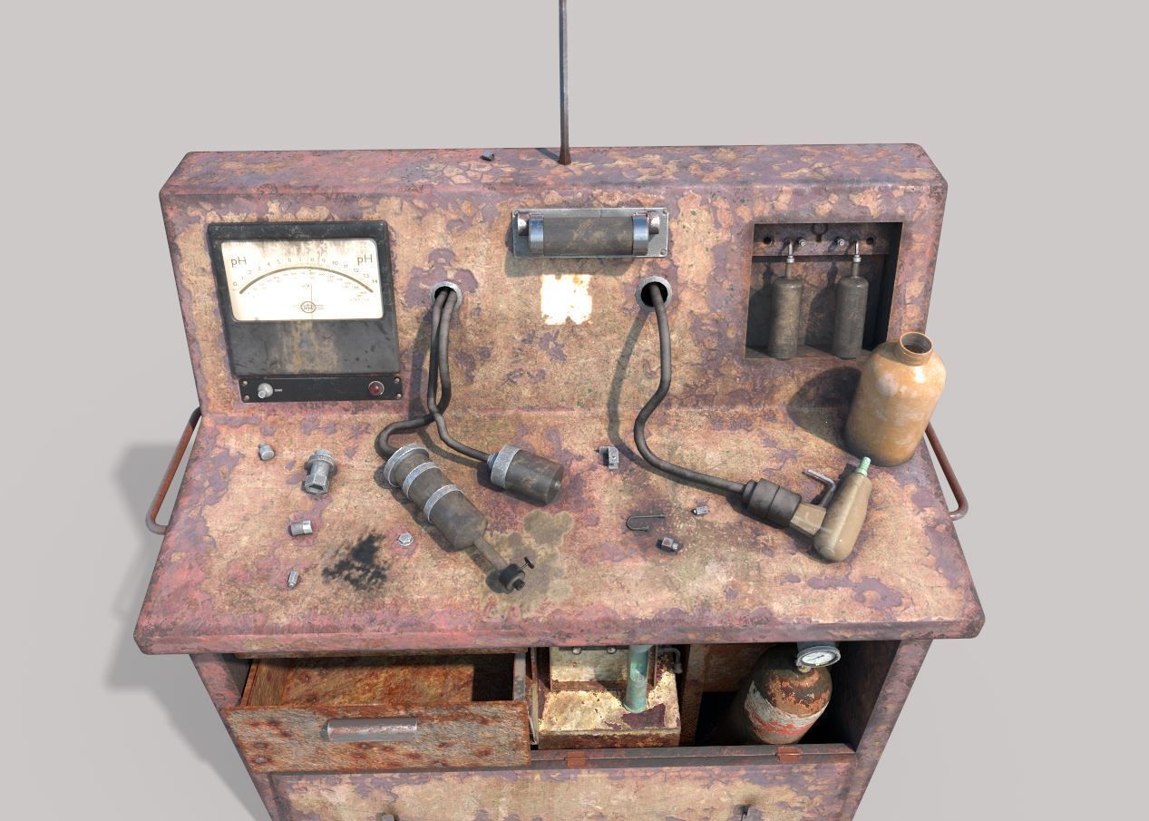 Abandoned Sanatorium Equipments 01 3D model_6