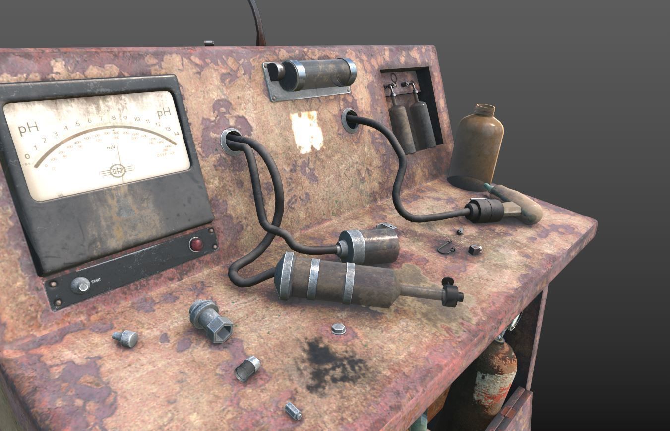 Abandoned Sanatorium Equipments 01 3D model_7