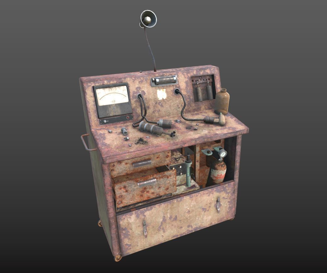 Abandoned Sanatorium Equipments 01 3D model_10