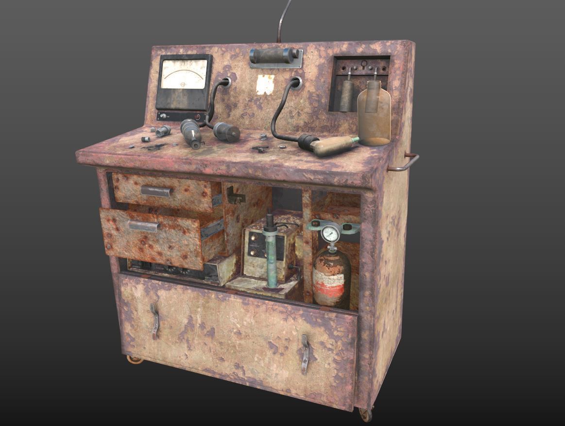 Abandoned Sanatorium Equipments 01 3D model_8