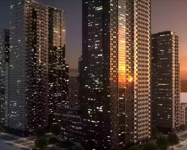 City Block Type B20 3D model