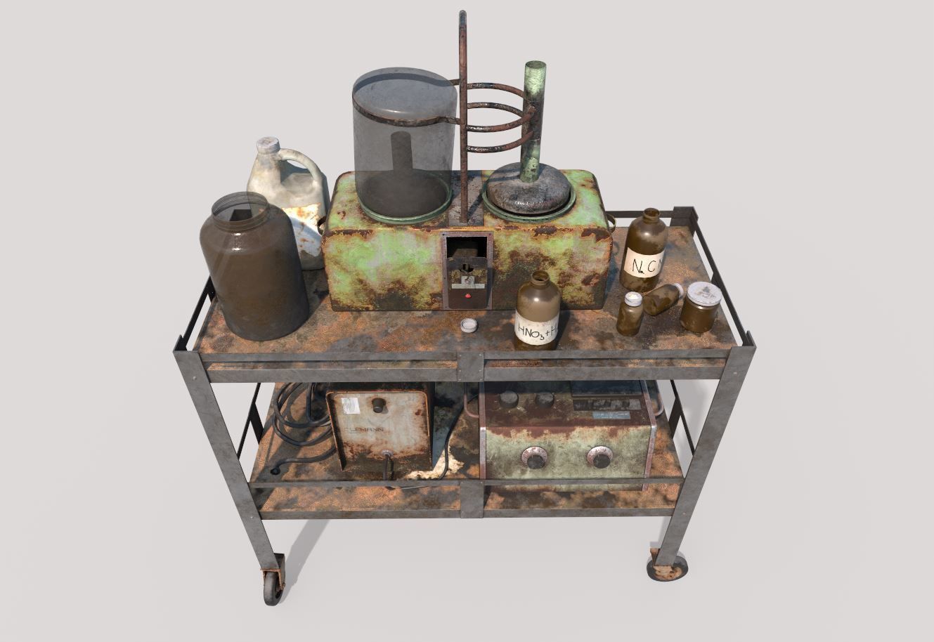 Abandoned Sanatorium Equipments 02 3D model_4