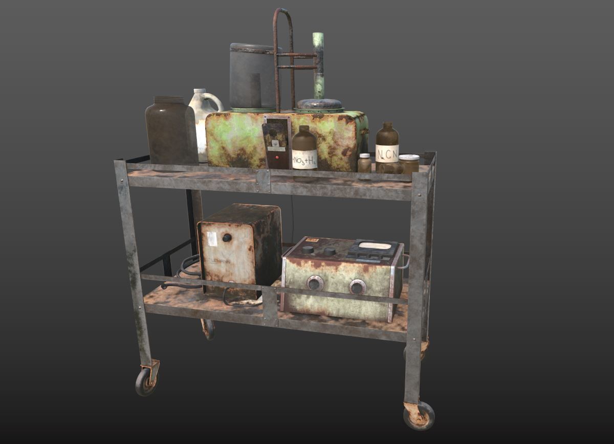 Abandoned Sanatorium Equipments 02 3D model_9