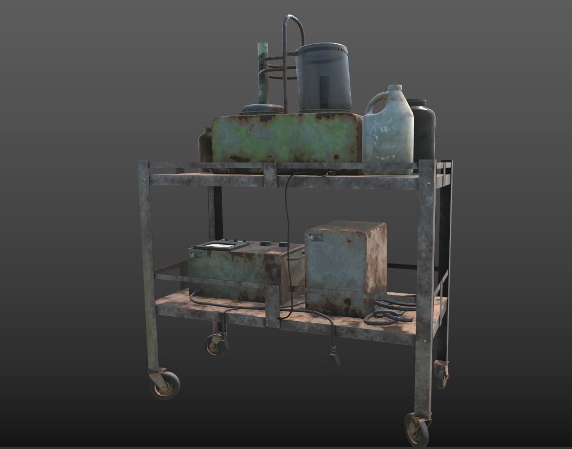 Abandoned Sanatorium Equipments 02 3D model_10