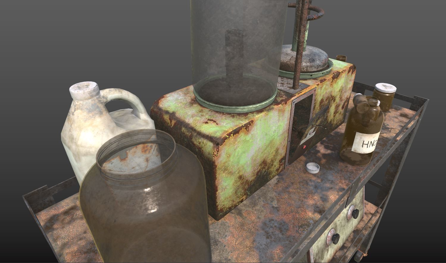 Abandoned Sanatorium Equipments 02 3D model_7