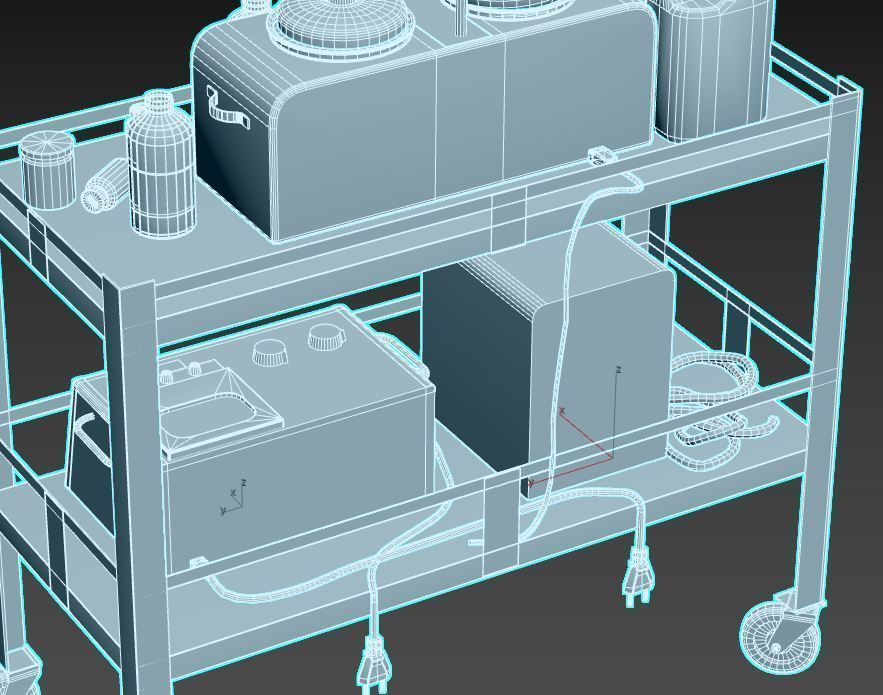 Abandoned Sanatorium Equipments 02 3D model_13