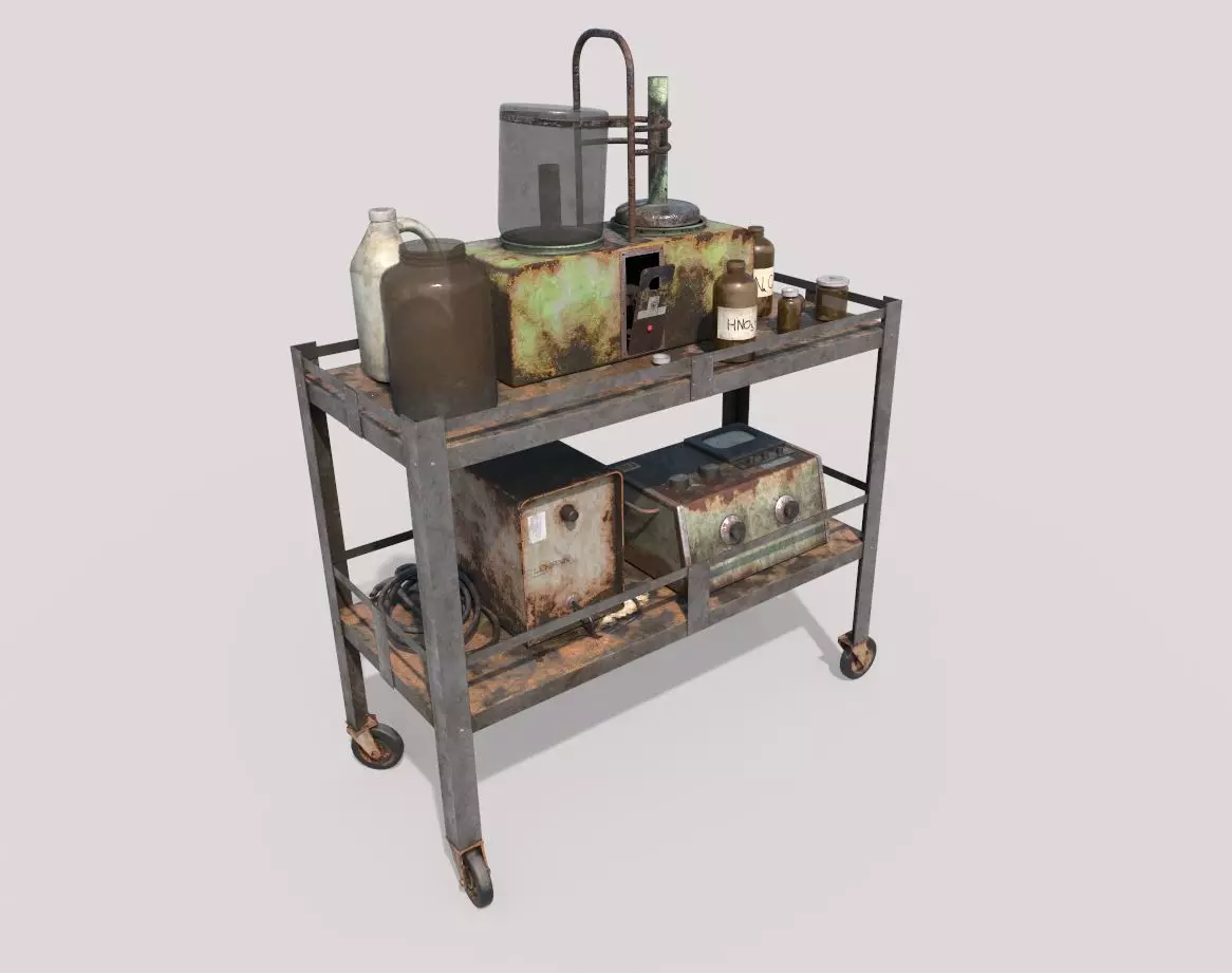 Abandoned Sanatorium Equipments 02 3D model_0