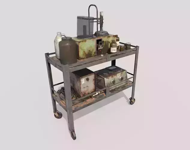 Abandoned Sanatorium Equipments 02 3D model